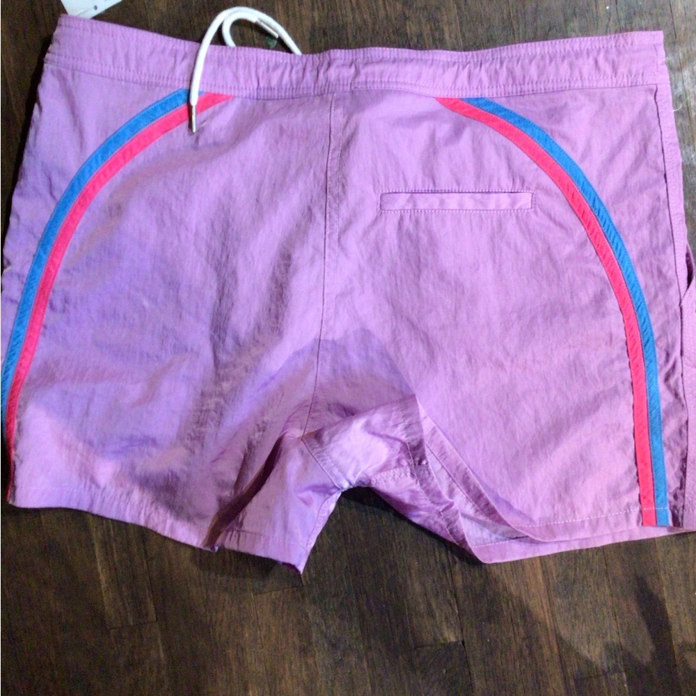 BDG  Aloha Boardshorts  Pink Women's Shorts with Blue and Red Accents